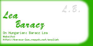 lea baracz business card